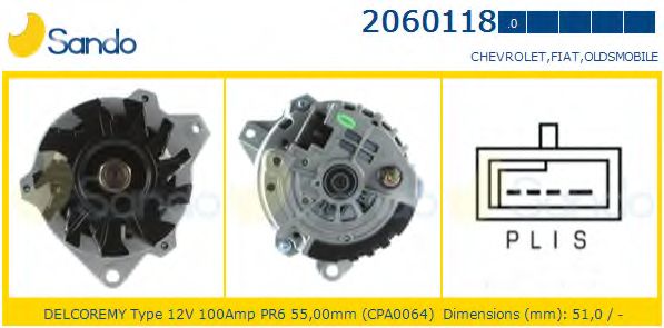 Генератор SANDO 2060118.0