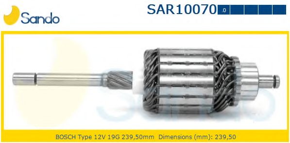 Якорь, стартер SANDO SAR10070.0