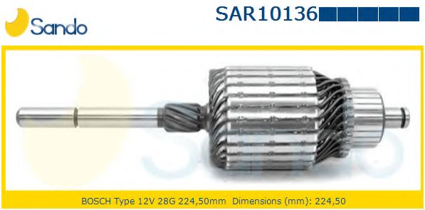 Якорь, стартер SANDO SAR10136.9