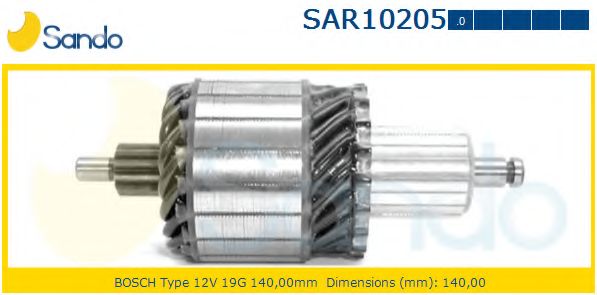 Якорь, стартер SANDO SAR10205.0