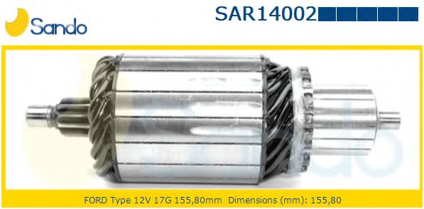 Якорь, стартер SANDO SAR14002.9