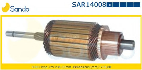 Якорь, стартер SANDO SAR14008.0