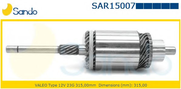 Якорь, стартер VALEO 618756