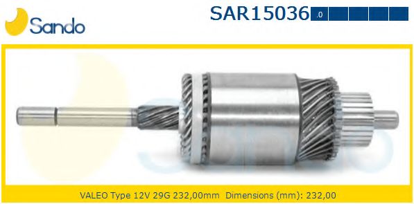 Якорь, стартер SANDO SAR15036.0