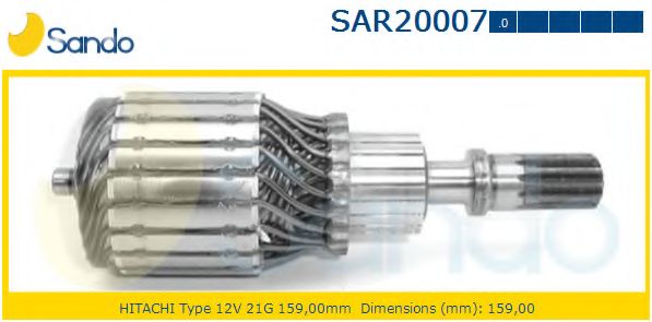 Якорь, стартер SANDO SAR20007.0