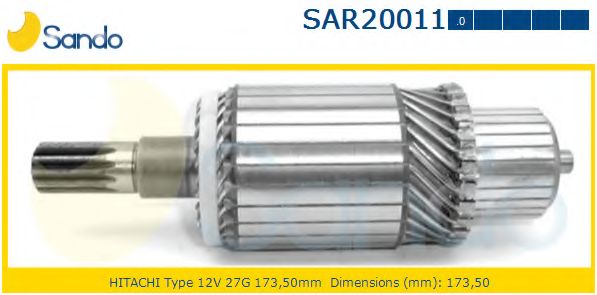 Якорь, стартер SANDO SAR20011.0