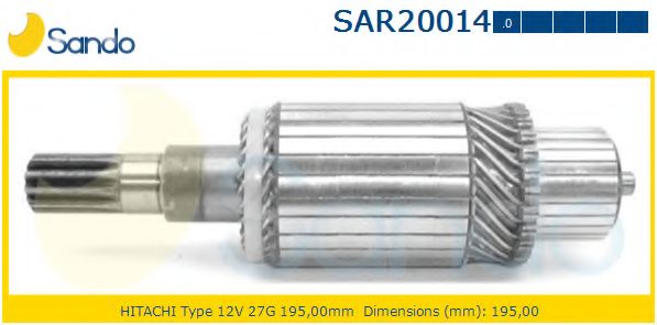 Якорь, стартер SANDO SAR20014.0