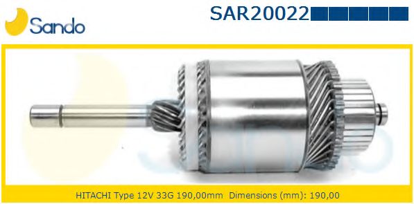 Якорь, стартер SANDO SAR20022.9