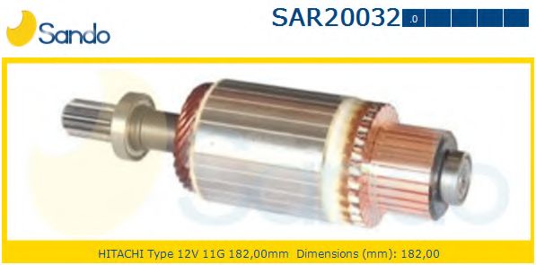 Якорь, стартер SANDO SAR20032.0