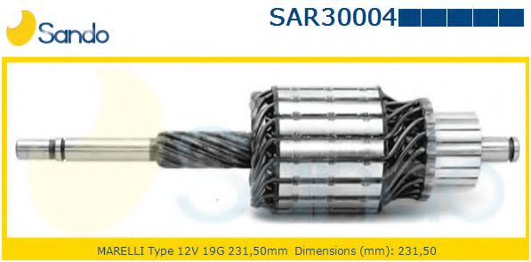 Якорь, стартер SANDO SAR30004.9