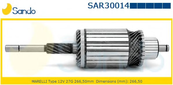Якорь, стартер SANDO SAR30014.9