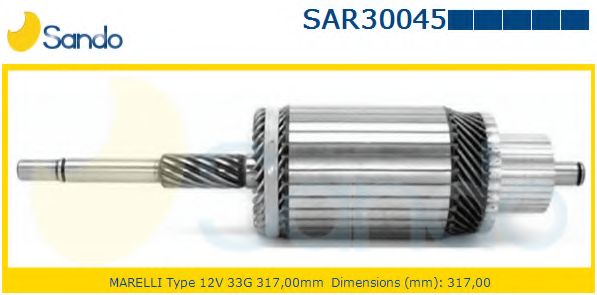 Якорь, стартер SANDO SAR30045.9