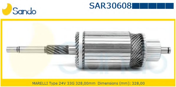 Якорь, стартер SANDO SAR30608.9