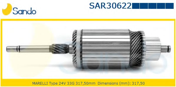 Якорь, стартер SANDO SAR30622.9