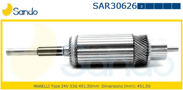 Якорь, стартер SANDO SAR30626.0