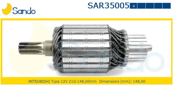 Якорь, стартер SANDO SAR35005.0