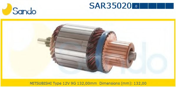 Якорь, стартер SANDO SAR35020.0