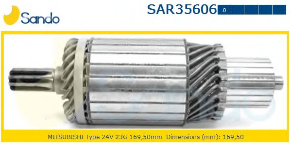 Якорь, стартер SANDO SAR35606.0