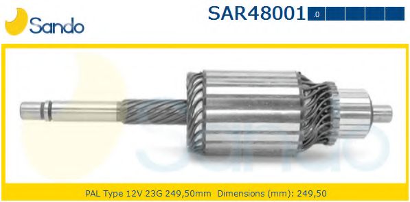Якорь, стартер SANDO SAR48001.0