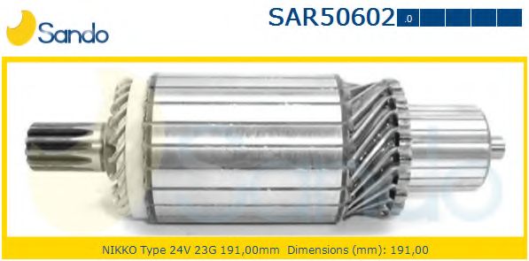 Якорь, стартер SANDO SAR50602.0