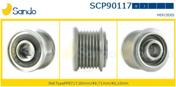 Ременный шкив, генератор SANDO SCP90117.0