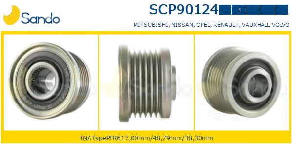 Ременный шкив, генератор SANDO SCP90124.1