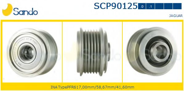 Ременный шкив, генератор SANDO SCP90125.0