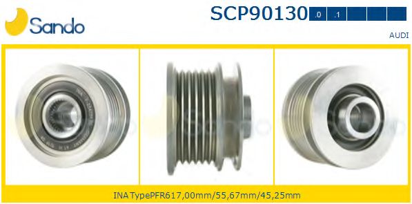 Ременный шкив, генератор SANDO SCP90130.0