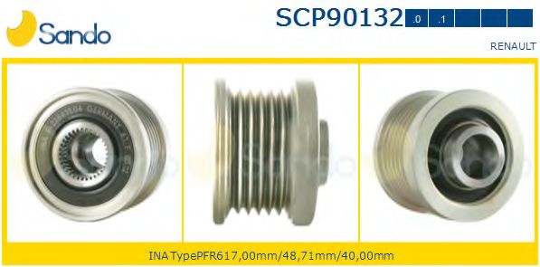 Ременный шкив, генератор SANDO SCP90132.0