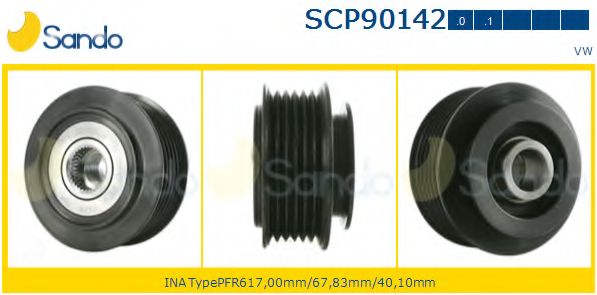 Ременный шкив, генератор SANDO SCP90142.0