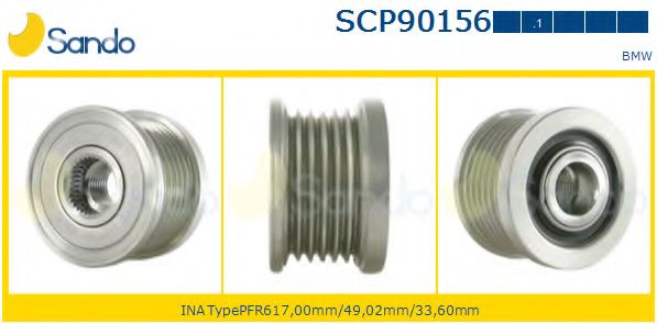 Ременный шкив, генератор SANDO SCP90156.1