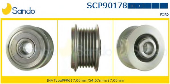 Ременный шкив, генератор SANDO SCP90178.0
