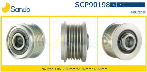 Ременный шкив, генератор SANDO SCP90198.0