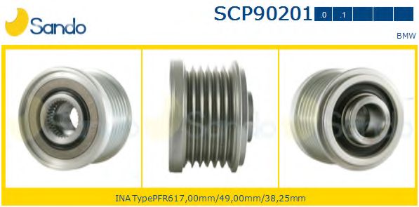 Ременный шкив, генератор SANDO SCP90201.0