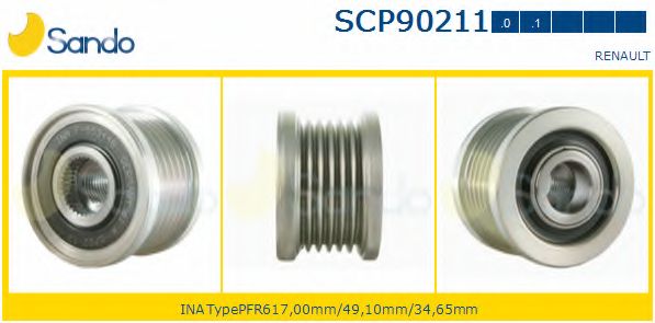 Ременный шкив, генератор SANDO SCP90211.0
