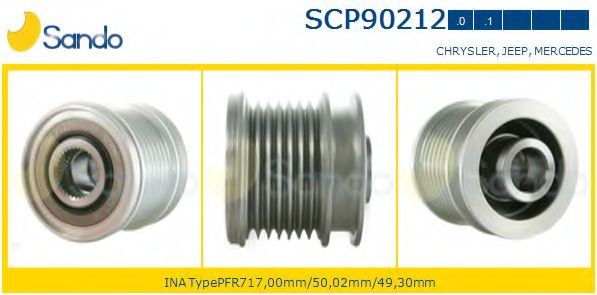 Ременный шкив, генератор SANDO SCP90212.0