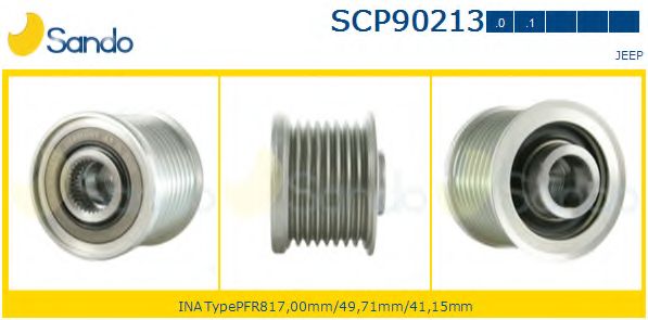 Ременный шкив, генератор SANDO SCP90213.0
