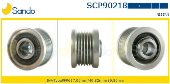 Ременный шкив, генератор SANDO SCP90218.1