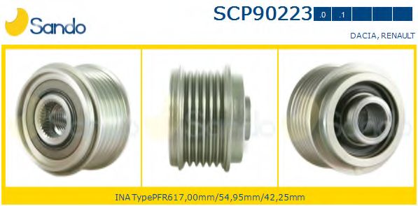 Ременный шкив, генератор SANDO SCP90223.0