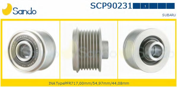 Ременный шкив, генератор SANDO SCP90231.1