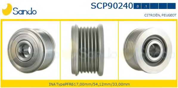 Ременный шкив, генератор SANDO SCP90240.1