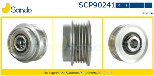 Ременный шкив, генератор SANDO SCP90241.0
