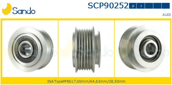 Ременный шкив, генератор SANDO SCP90252.0
