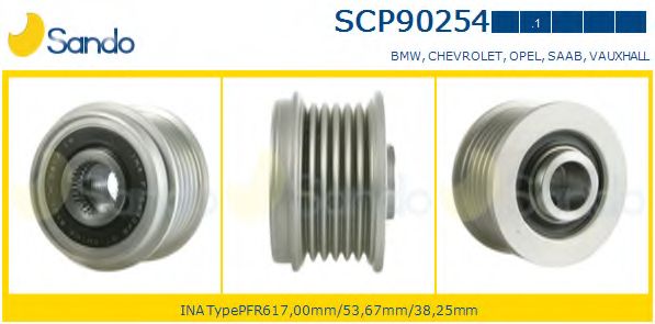 Ременный шкив, генератор SANDO SCP90254.1