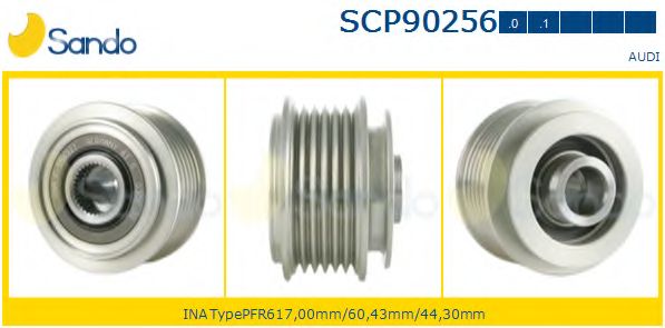 Ременный шкив, генератор SANDO SCP90256.0