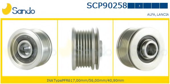 Ременный шкив, генератор SANDO SCP90258.1