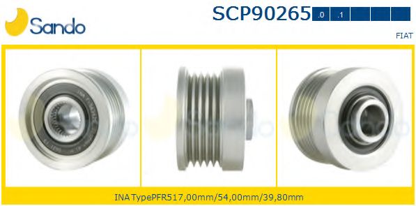 Ременный шкив, генератор SANDO SCP90265.0