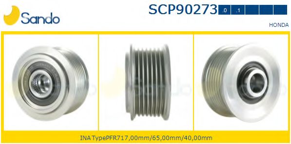 Ременный шкив, генератор SANDO SCP90273.0