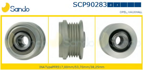 Ременный шкив, генератор SANDO SCP90283.0