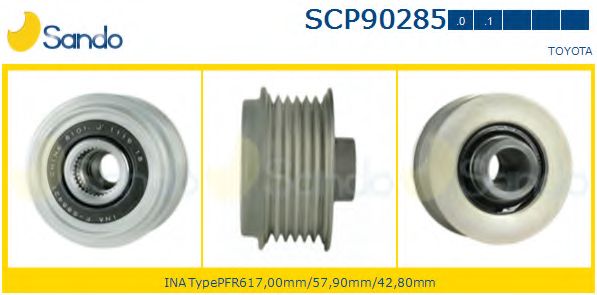 Ременный шкив, генератор SANDO SCP90285.0